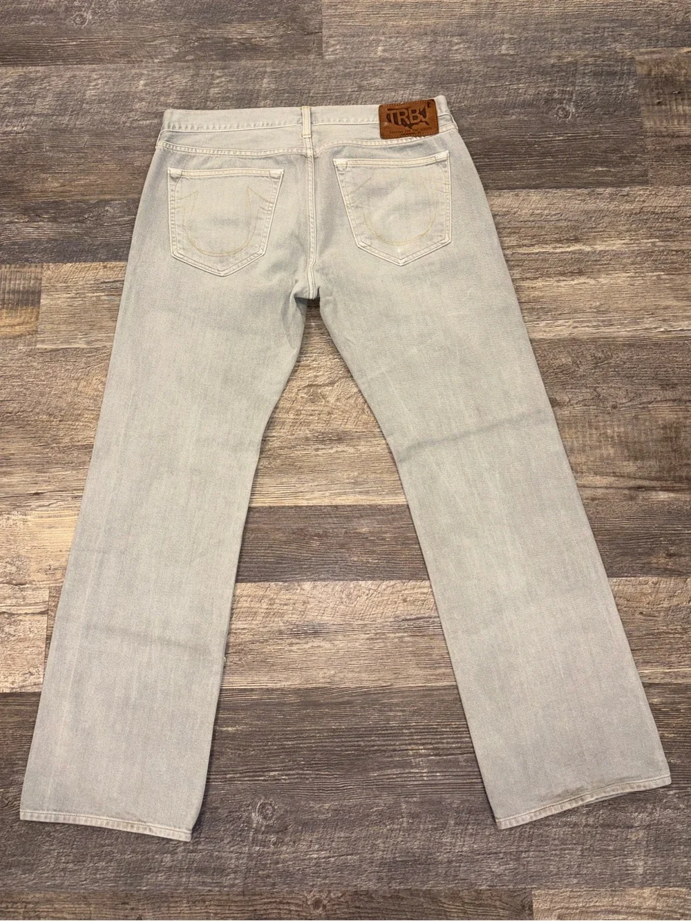 True Religion Jeans Made In USA Light Gray Wash